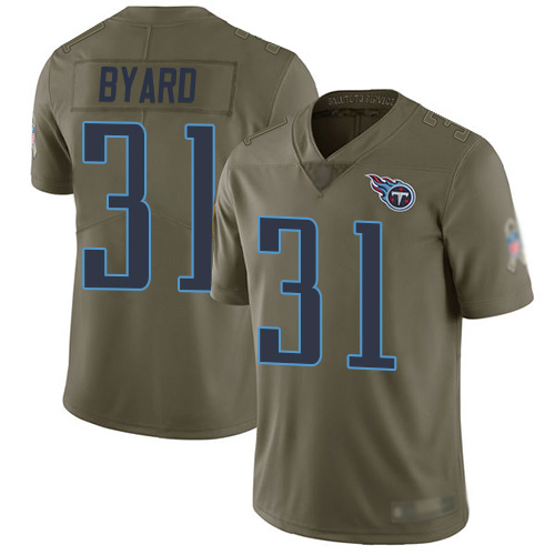 Tennessee Titans Limited Olive Men Kevin Byard Jersey NFL Football #31 2017 Salute to Service